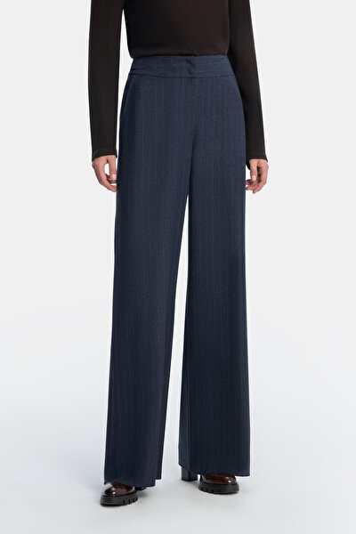 TAN STRIPED STRAIGHT CUT TROUSERS 3