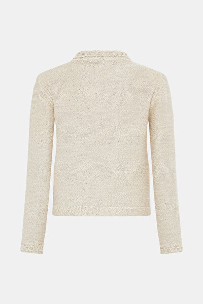 ECRU BASIC / ROUND NECKLINE JACKET 8