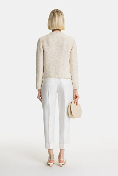 ECRU BASIC / ROUND NECKLINE JACKET 5