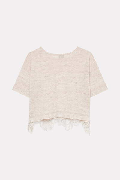 BEIGE BOAT NECK TRICOT 8