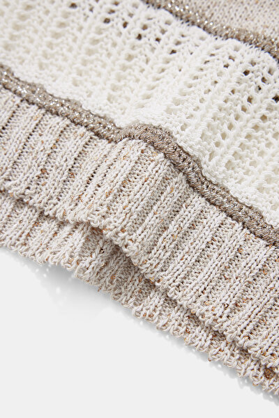 BEIGE BASIC / ROUND NECKLINE TRICOT 8