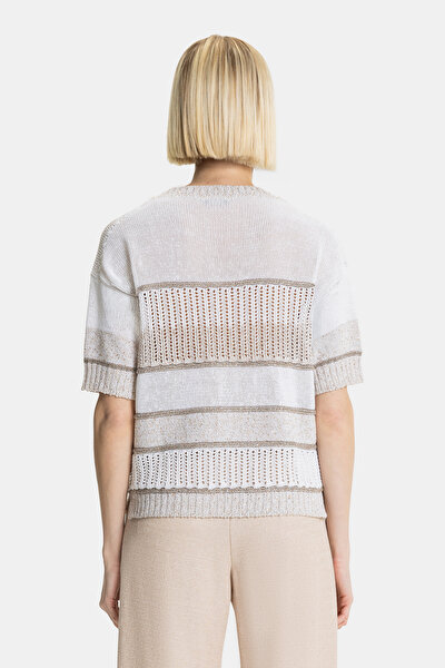 BEIGE BASIC / ROUND NECKLINE TRICOT 3