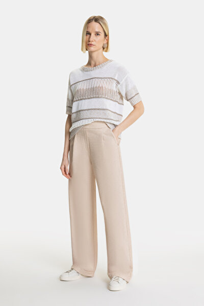 BEIGE BASIC / ROUND NECKLINE TRICOT 4