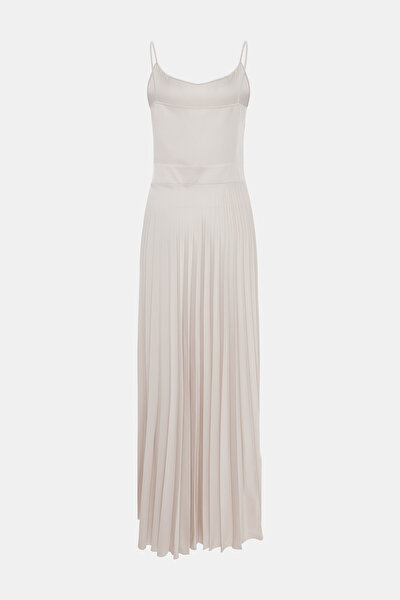 BEIGE SHORT SLEEVE DRESS 9