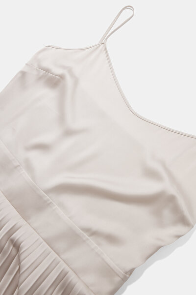 BEIGE SHORT SLEEVE DRESS 10