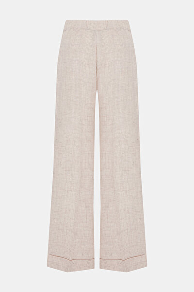 BEIGE WIDE LEG TROUSERS 5
