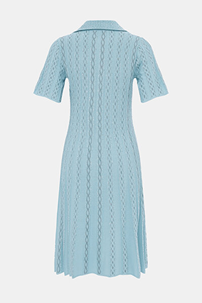 BLUE SHORT SLEEVE DRESS 8
