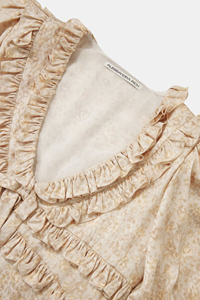 CREAM MİNİ DRESS 3
