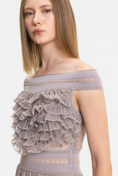 MINK SLEEVELESS DRESS 4