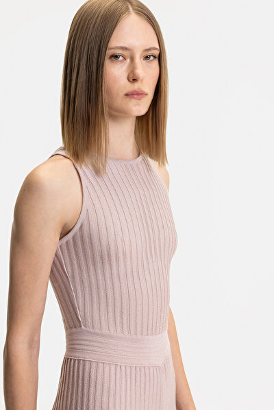 PINK BASIC / ROUND NECKLINE SLEEVELESS JUMPSUIT 5