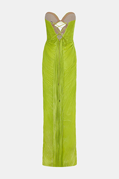 GREEN SLEEVELESS DRESS 8