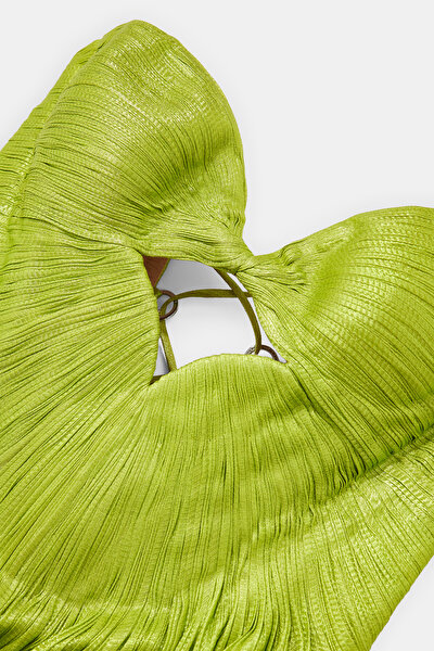 GREEN SLEEVELESS DRESS 9