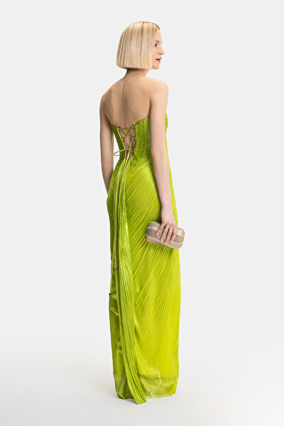 GREEN SLEEVELESS DRESS 3