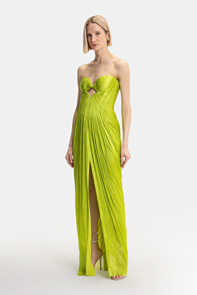 GREEN SLEEVELESS DRESS 5