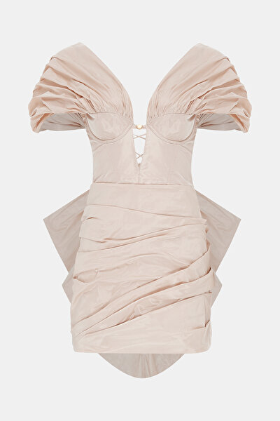 POWDER OFF THE SHOULDER MINI DRESS 9