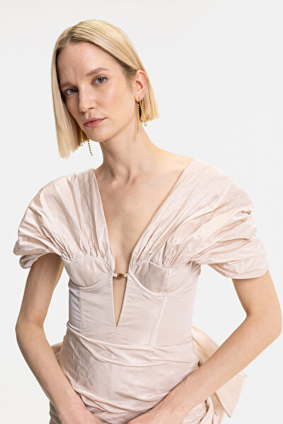 POWDER OFF THE SHOULDER MINI DRESS 4