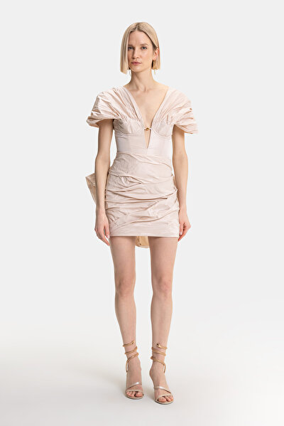 POWDER OFF THE SHOULDER MINI DRESS 5