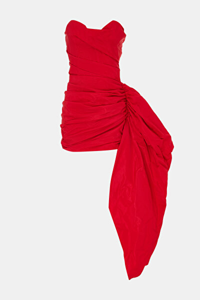 RED SLEEVELESS MINI DRESS 8