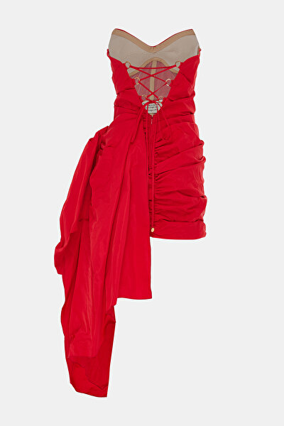 RED SLEEVELESS MINI DRESS 9
