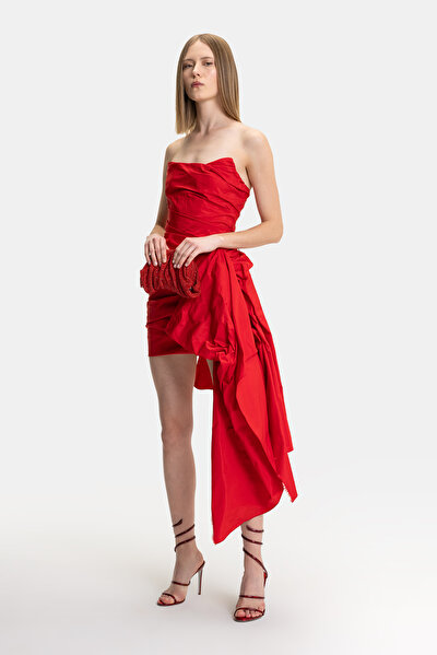 RED SLEEVELESS MINI DRESS 5