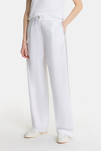 GREY WIDE LEG TROUSERS 3