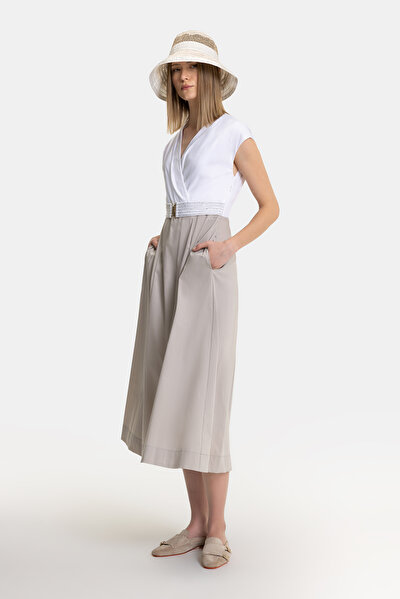 BEIGE OFF THE SHOULDER DRESS 4