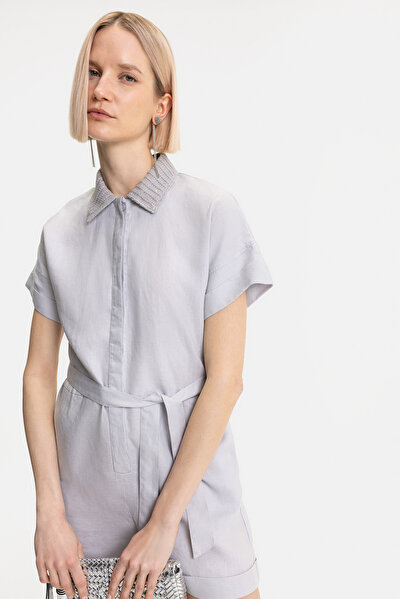 GREY SHORT SLEEVE JUMPSUIT 5