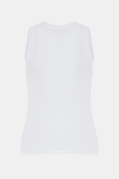 GREY BASIC / ROUND NECKLINE SLEEVELESS BLOUSE 9