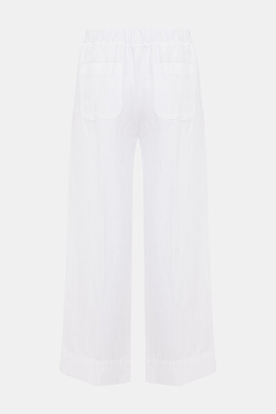 WHITE WIDE LEG TROUSERS 5
