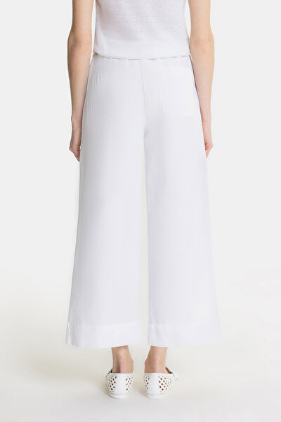 WHITE WIDE LEG TROUSERS 3