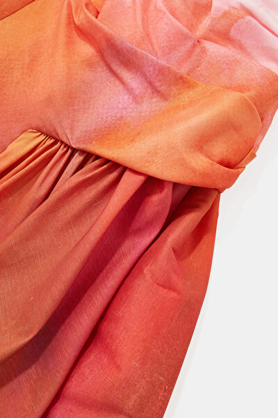 DARK PINK DEGRADE DESIGN MINI DRESS 4