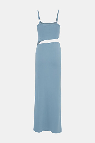 BLUE MIDI DRESS 4