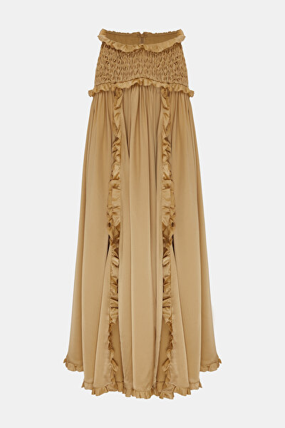 GOLD SILK SKIRT 3