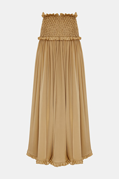 GOLD SILK SKIRT 4