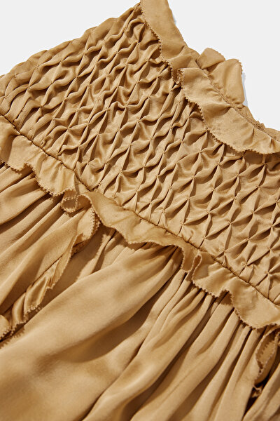GOLD SILK SKIRT 5