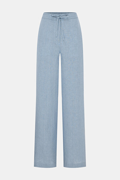SILVER WIDE LEG TROUSERS 5