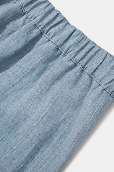 SILVER WIDE LEG TROUSERS 8