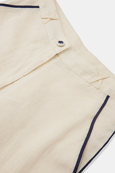 ECRU, NAVY BLUE TROUSERS 3