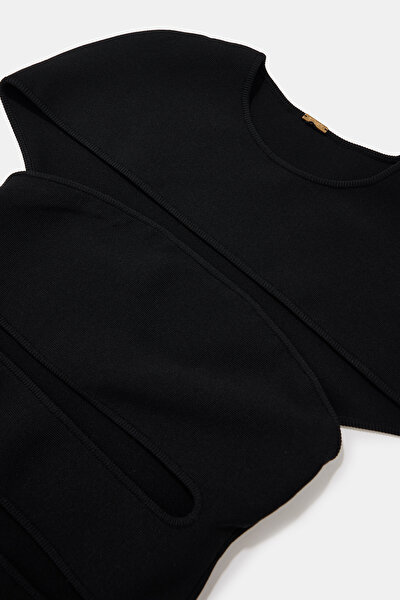 BLACK MIDI DRESS 3