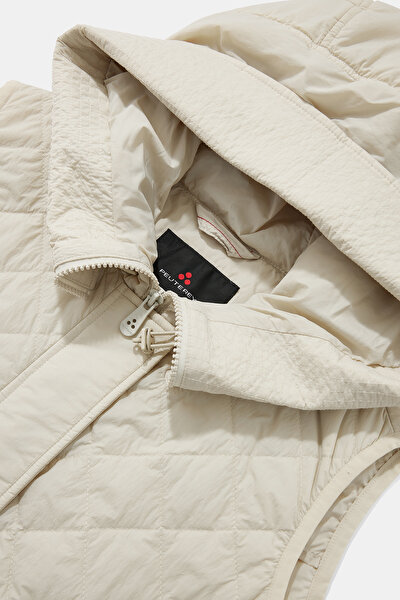 BEIGE HOODIE VEST 9