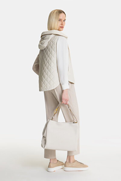 BEIGE HOODIE VEST 5