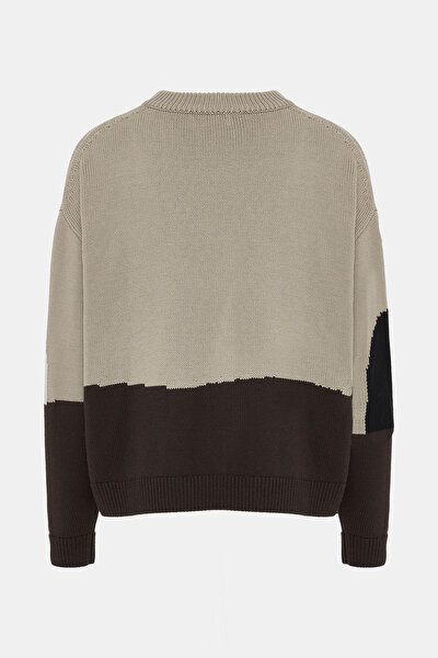MULTICOLOR DESIGN FILLED WOOL JERSEY 4