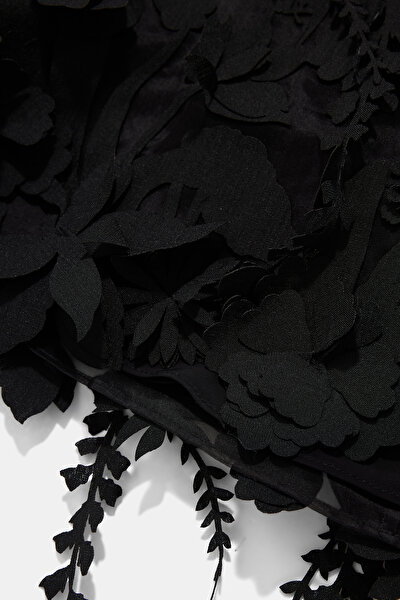 BLACK TULLE, NET, GAUZE DRESS 4