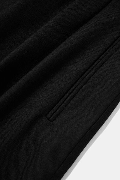 BLACK BUTTONED WOOL PANTS 3