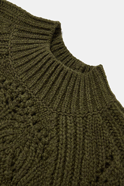 GREEN WOOL JERSEY 3