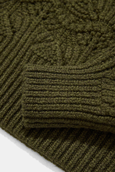 GREEN WOOL JERSEY 4