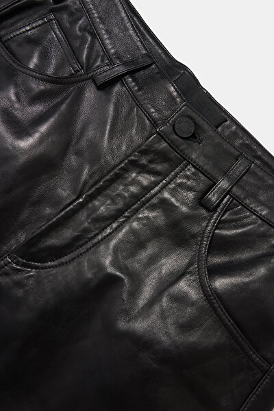 BLACK LEATHER TROUSERS 3