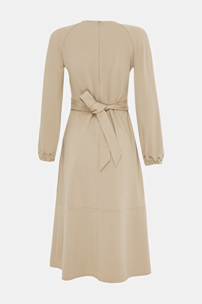 CAMEL LONG SLEEVE DRESS 8