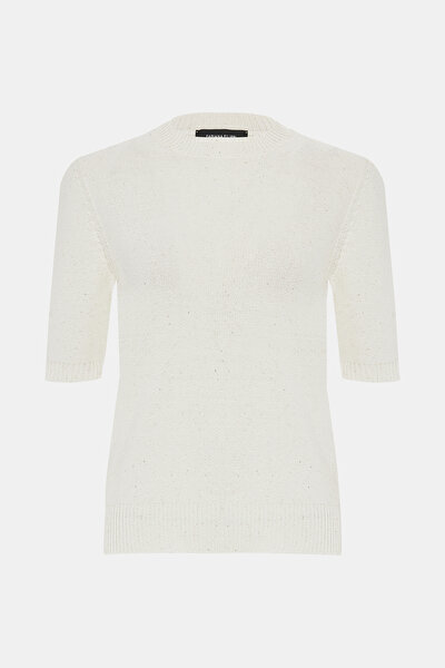 WHITE BASIC / ROUND NECKLINE TRICOT 4