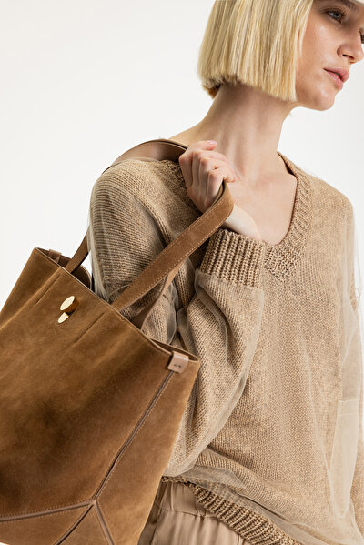 CAMEL V NECK TRICOT 8